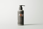 Greige Plastic Pump Bottle Mockups, a Packaging Mockup by MockupFree.Net (Thumbnail 2 of 9)