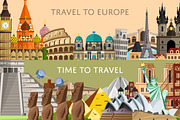 Most famous landmarks of the world, an Illustration by Alfazet Chronicles (Thumbnail 3 of 12)