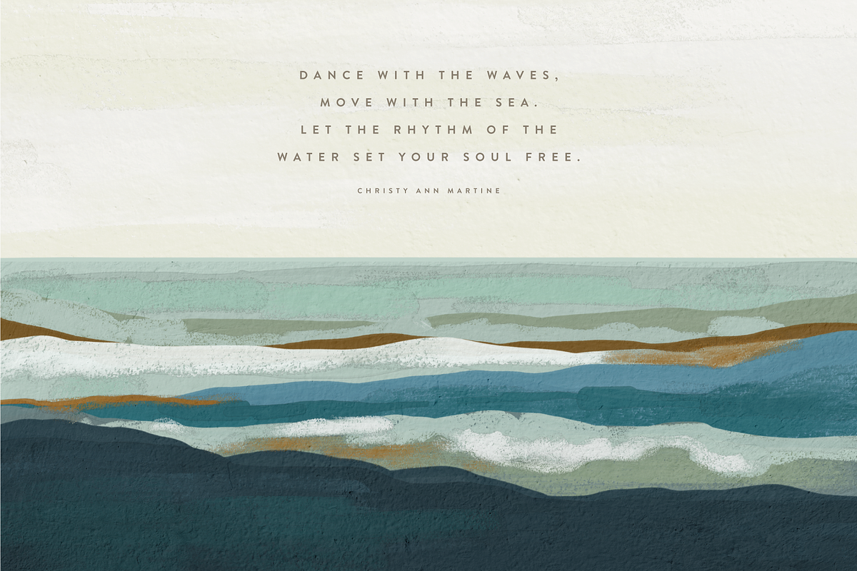 Coastal - Gouache Seascapes, a Texture Illustration by Opal Creative (Photo 6 of 10)