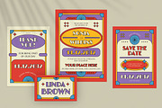 Red Deco Playful Wedding Invitation, an Invitation Template by Aiyari Graphic (Thumbnail 3 of 3)
