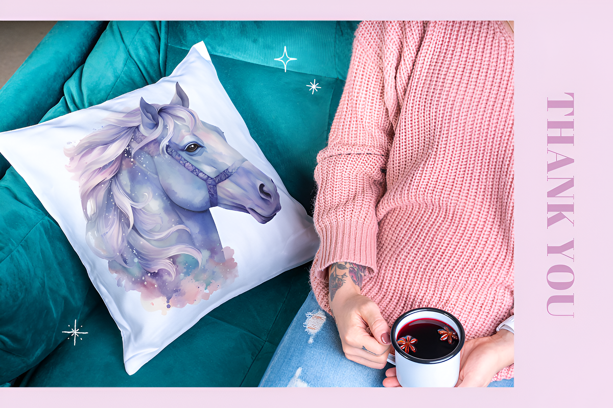 Horses Watercolor Clipart, an Animal Illustration by foxsong (Photo 10 of 10)