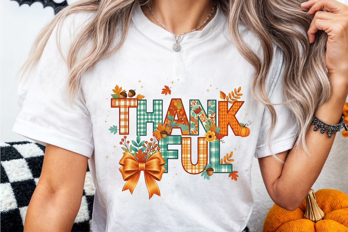Thankful PNG Fall Sublimation Design, a Seasonal Illustration by Rose Art (Photo 4 of 4)