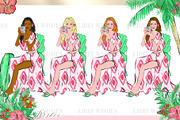 Palm Springs Tropical Clipart, an Animal Illustration by Libby Wishes (Thumbnail 10 of 19)
