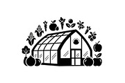 Greenhouse Growth Silhouettes, an Illustration by hafijul (Thumbnail 7 of 14)