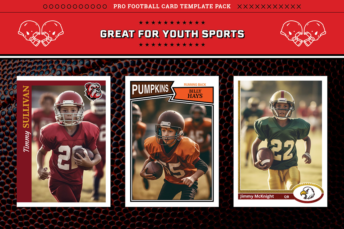 Pro Football Card Templates, a Card Template by Chris Weibring (Photo 19 of 19)