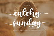 Catchy Sunday, a Script Font by Essentials Studio (Thumbnail 1 of 9)