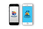 SUMMER BEACH theme logo set, a Branding & Logo Template by great19 (Thumbnail 3 of 3)