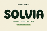 Solvia-Playful Rounded Display Font, a Sans Serif Font by overlaytemplates (Thumbnail 1 of 5)