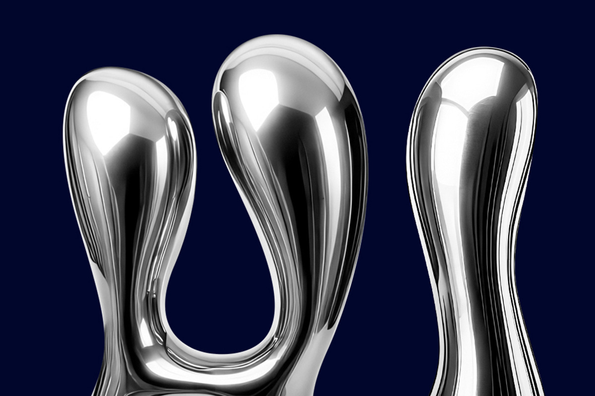Y3K Chrome Letters Alphabet A-Z, a Mockup by Avelina Studio (Photo 4 of 4)