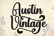 Austin Vintage | Script Font, a Handwritten Font by Scratchones (Thumbnail 1 of 9)