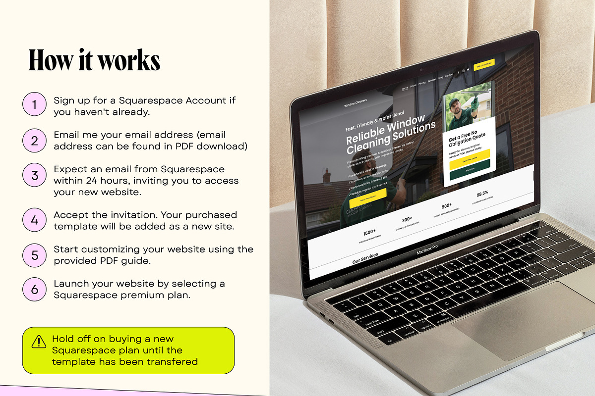 Window Cleaning Squarespace Website, a Squarespace Template by Template Twist Shop (Photo 5 of 9)