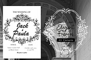 Hand Drawn Vintage Floral Frames, an Object Graphic by DreamoraArt (Thumbnail 6 of 9)
