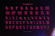 Galaxy Aura | Cyber Condensed Font, a Sans Serif Font by Denustudios (Thumbnail 11 of 12)