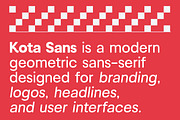 Kota Sans Modern Geometric Family, a Sans Serif Font by Lettertype Studio (Thumbnail 7 of 15)