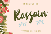 Rassain Handwritten Script, a Script Font by Subqi Std (Thumbnail 1 of 5)