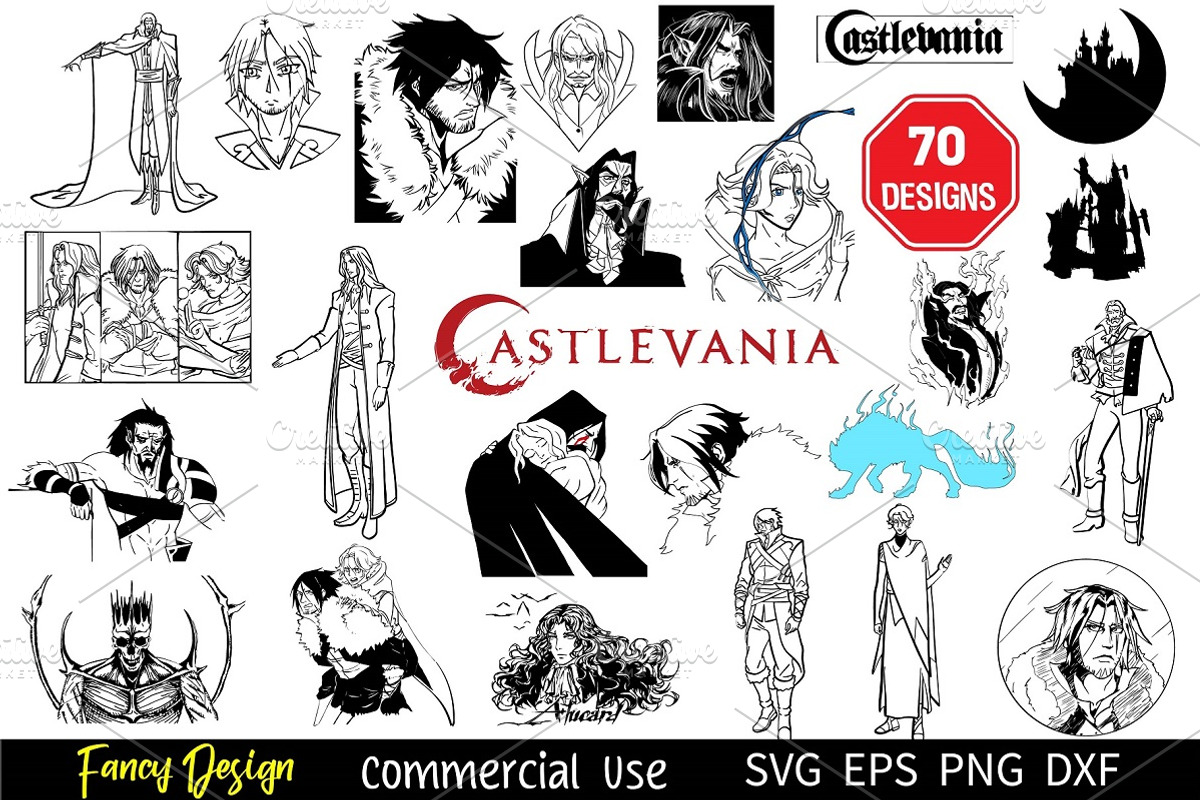 70 Castlevania Anime SVG Bundle, an Object Graphic by FancyDesignStudio (Photo 1 of 6)