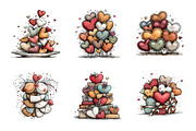 Whimsical Hearts Clipart, an Illustration by SinaCreation (Thumbnail 3 of 11)
