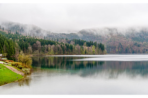Alpsee lake in hohenschwangau bavaria germany featuring lake, germany, and, a Nature Photo by Leonid Andronov