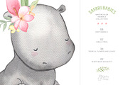 SAFARI ANIMALS. Watercolor set, an Animal Illustration by OlliArtDesign (Thumbnail 7 of 9)