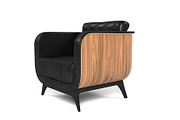 Brando armchair, a Furniture 3D Model by inDahouze (Thumbnail 2 of 10)