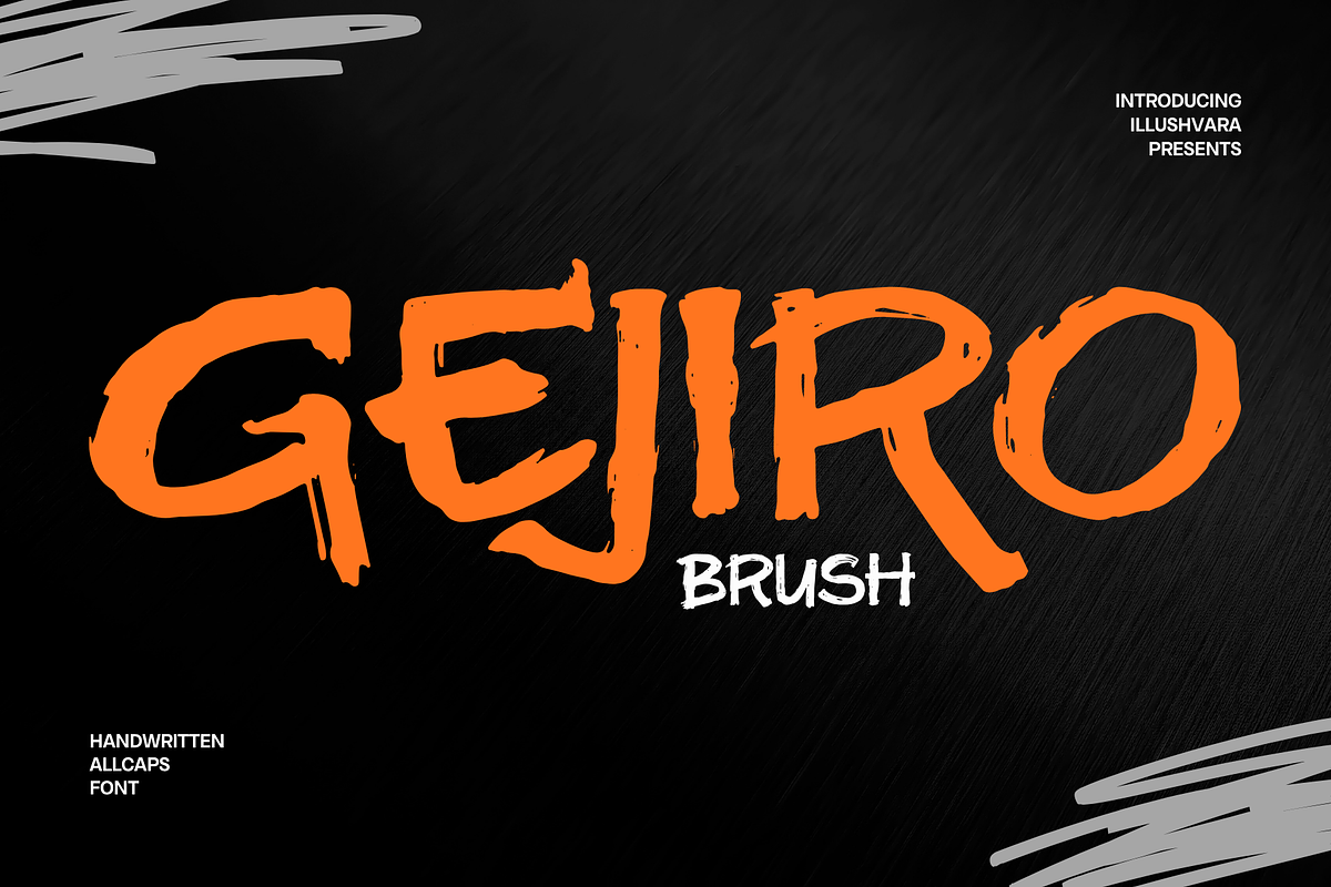 Gejiro Brush - Handwritten Logo Font, a Handwritten Font by Illushvara Design (Photo 1 of 10)