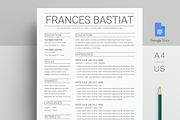 Google Docs Resume Template, a Resume Template by MioDocs (Thumbnail 1 of 7)