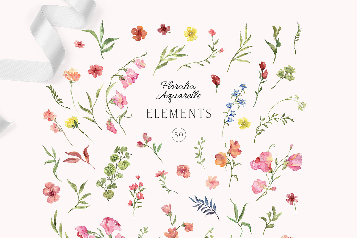 Floralia watercolor wedding crests, an Illustration by SunnyAfternoons (Photo 12 of 14)