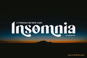 Insomnia | Retro Typeface Display
