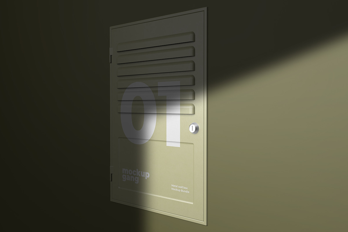 Metal Wall Box Mockup Bundle, a Household Mockup by Mockup Gang (Photo 5 of 7)