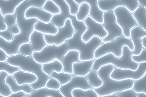 Abstract pattern of glowing, interconnected shapes Self-Cleaning fabric resembl, a Texture Graphic by Textures & Backgrounds