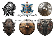 Prompt Medieval Shield Clipart, a Decorative Illustration by Creative design (Thumbnail 1 of 7)