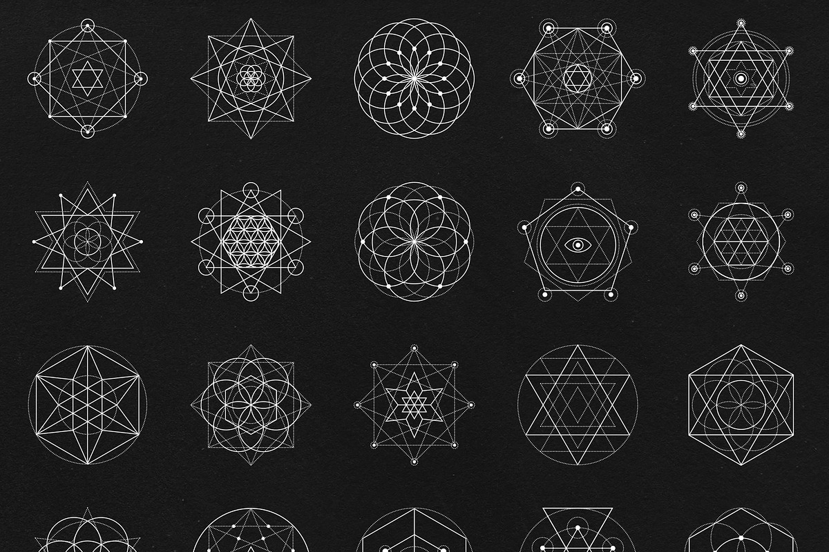 Sacred Geometry - 100 Vector Symbols, an Illustration by Velliniki (Photo 7 of 8)