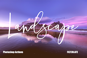 Landscape Actions | Photoshop, an Action Add-On by Filterlate (Thumbnail 1 of 9)