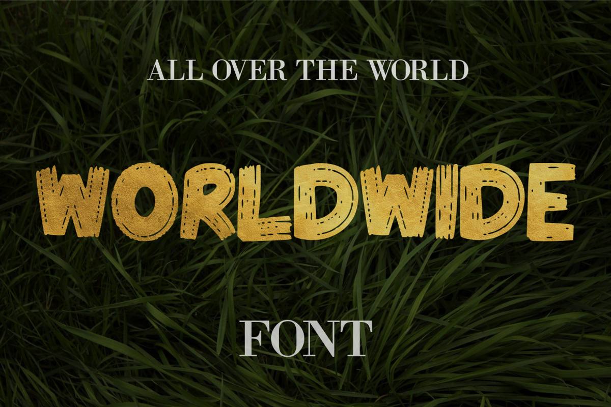 Worldwide Font - 50% Off, a Font by Shop (Photo 1 of 6)