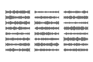 Podcast waveform icon with audio