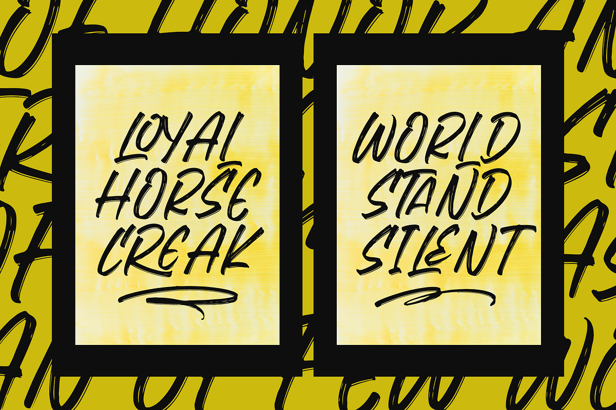 Flackin Bruska Modern Brush Font, a Script Font by Letterena Studios Script (Photo 4 of 15)