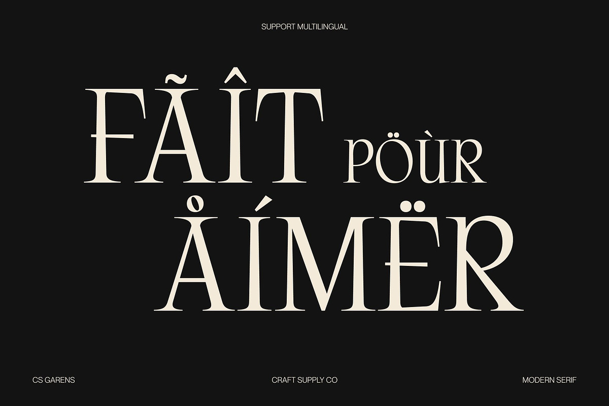 CS Garens – Modern Serif Font, a Serif Font by Craft Supply Co. (Photo 7 of 8)
