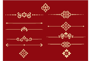 Vintage set. Floral elements, a Pattern Graphic by RODINA