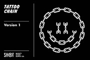 Tattoo Chain Brushes For Illustrator, a Brush Add-On by MightySHORT (Thumbnail 2 of 4)