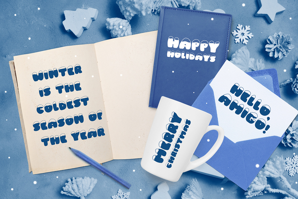 Frosty Joy Hand Drawn Display Font preview 7