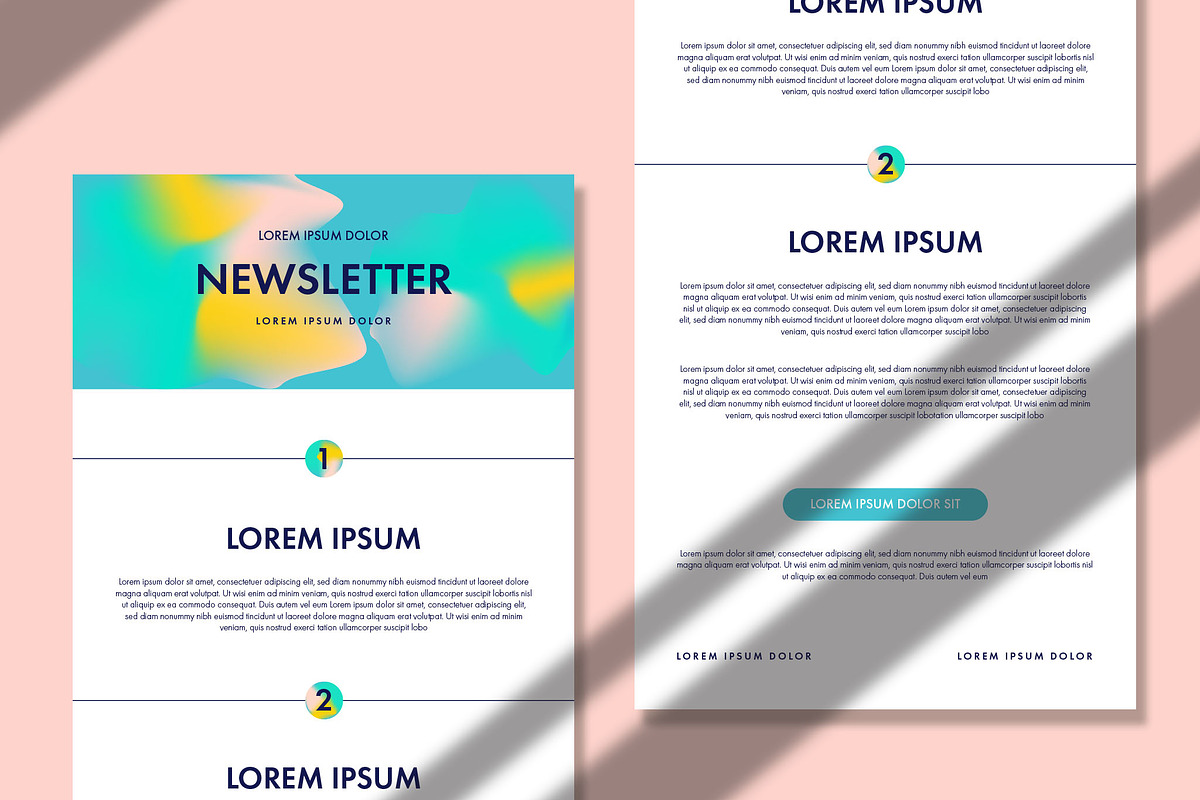 Minimal Newsletter Design, an Email Template by wavebreak