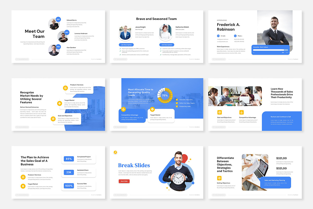 Sales Strategy PowerPoint Template, a Presentation Template by Premast (Photo 2 of 5)