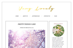Very Lovely Wordpress Blog Theme