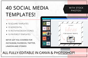 Social Media Pinterest Canva + PSD, a Social Media Template by Lady Boss Studio (Thumbnail 2 of 7)