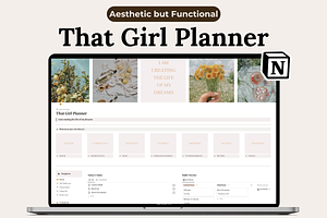 Notion Template, Notion Life Planner