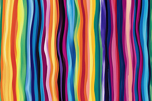 Seamless vibrant abstract pattern featuring wavy lines in a variety of colors i, a Pattern Graphic by Textures & Backgrounds