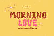 Morning love retro cute font, a Script Font by JJuta (Thumbnail 1 of 4)