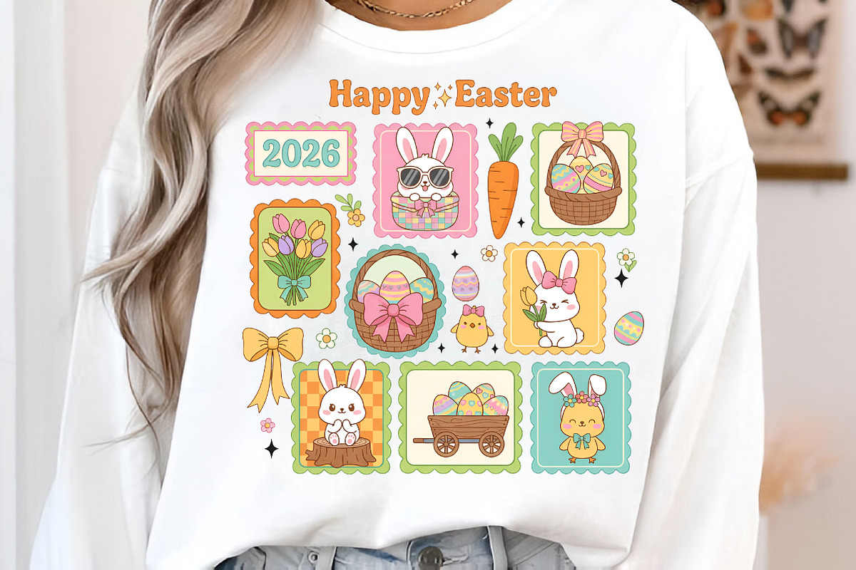 Happy Easter Png, Cute Bunny Easter, an Illustration by Libby Wishes (Photo 6 of 6)