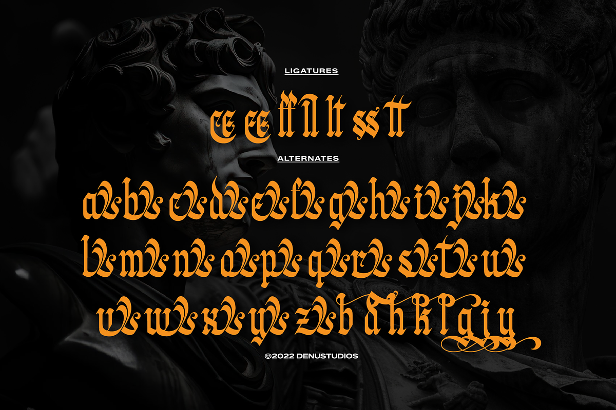 Welgard | Black Metal Font, a Blackletter Font by Denustudios (Photo 12 of 12)