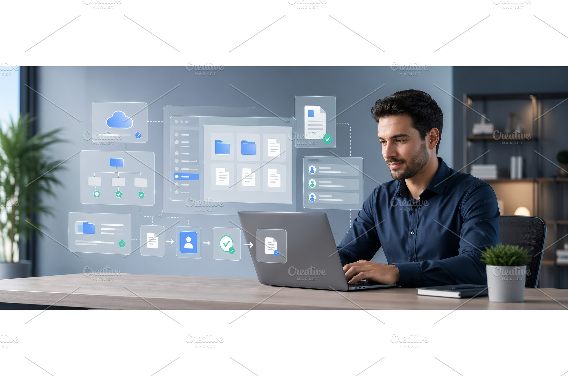 ERP and document management concept, a Business Photo by ZinetroN